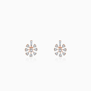 Rose Gold Sinhaparni Diamond Earrings