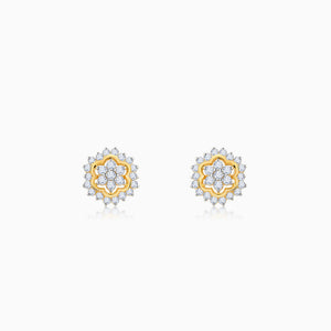 Gold Spring Diamond Studs