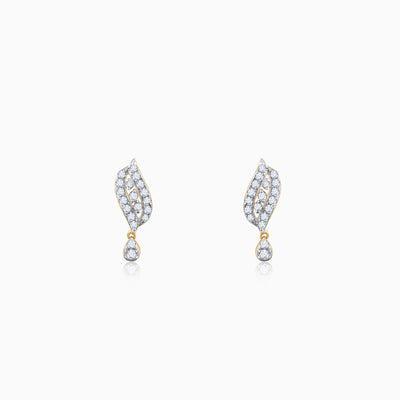 Gold Opulent Halo Diamond Earrings