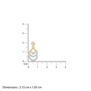 Gold Nevara Diamond Earrings