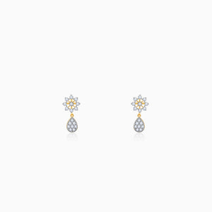Gold Roseate Glow Diamond Earrings