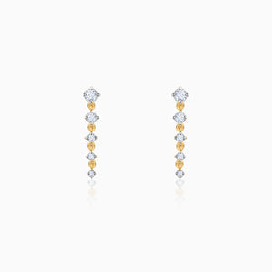 Gold Divine Shimmers Diamond Earrings