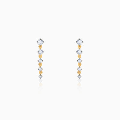 Gold Divine Shimmers Diamond Earrings