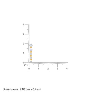 Gold Divine Shimmers Diamond Earrings