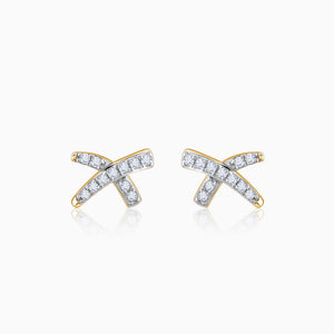 Gold Xquisite Diamond Stud Earrings