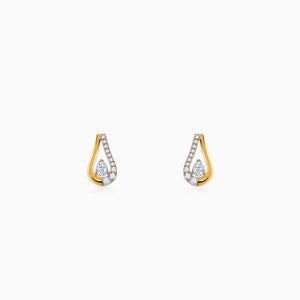 Gold Majestic Aura Diamond Earrings