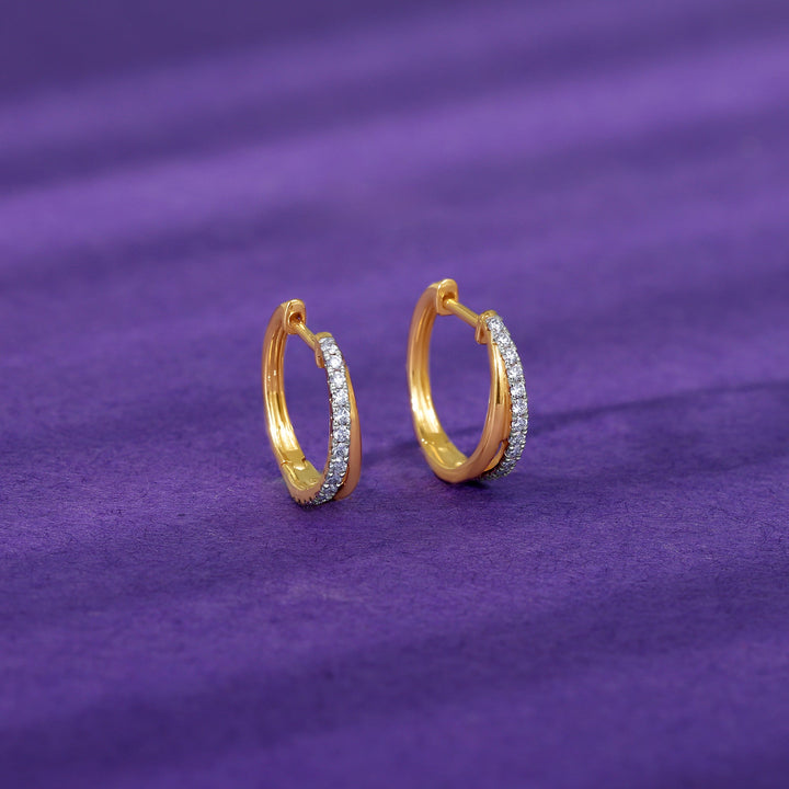 Gold Endora Diamond Earrings