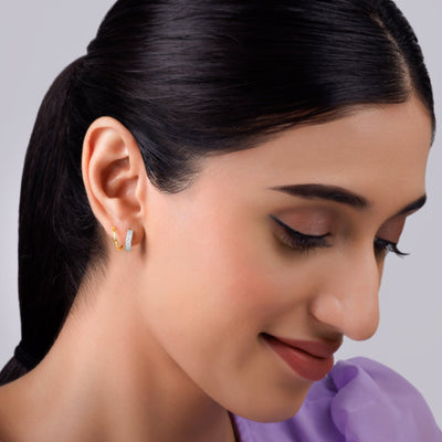 Gold Unis Diamond Earrings