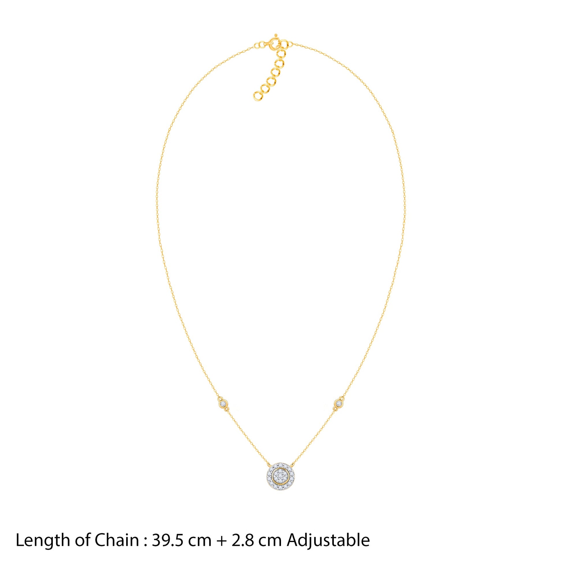 Gold Zahra Diamond Necklace
