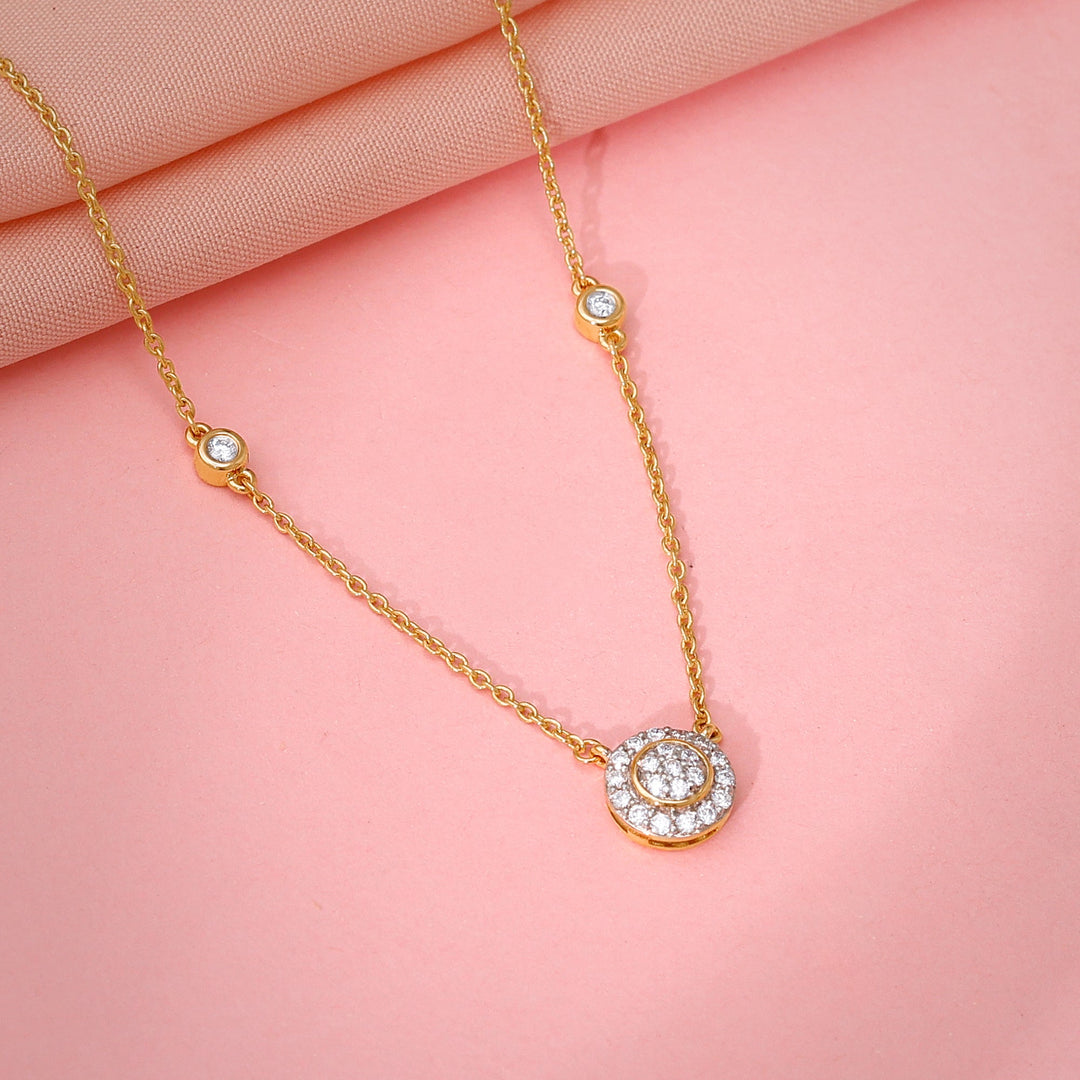 Gold Zahra Diamond Necklace