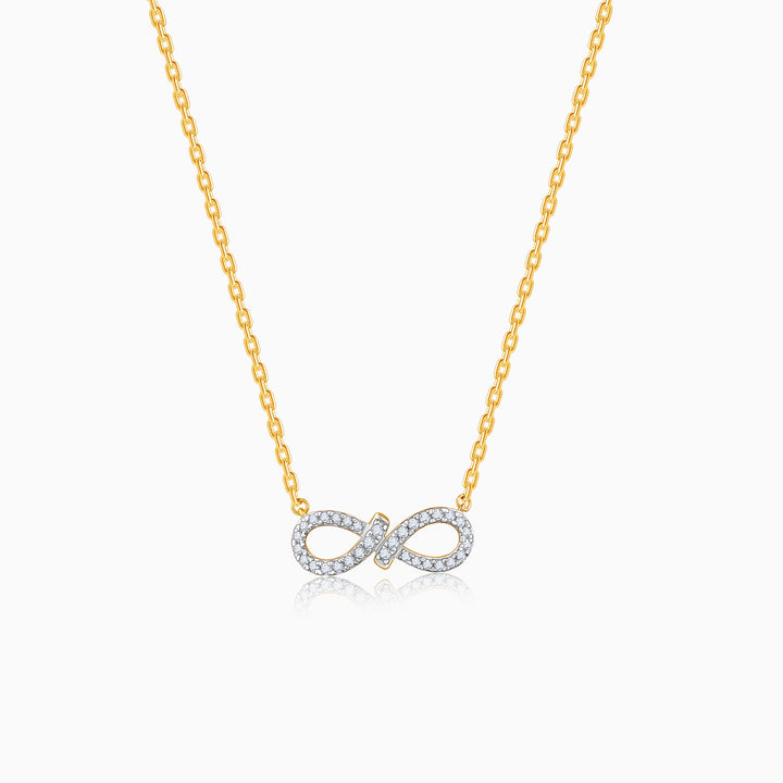 Gold Infini Diamond Necklace