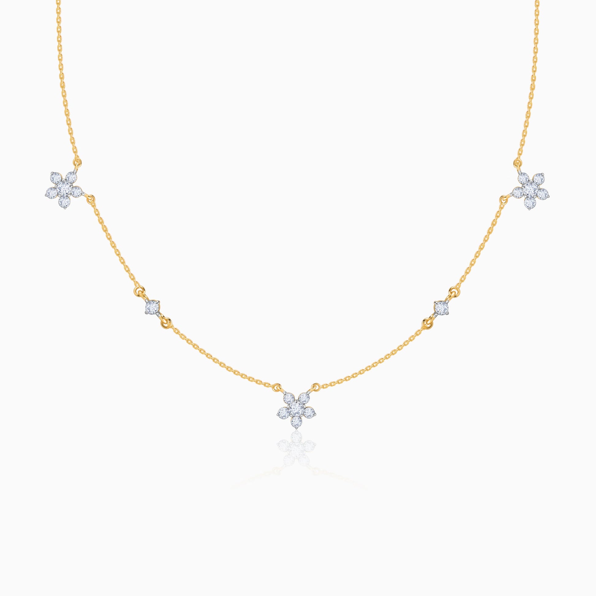Gold Novae Diamond Necklace