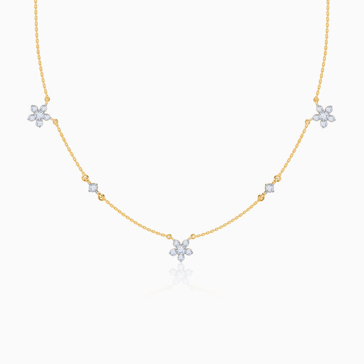 Gold Novae Diamond Necklace