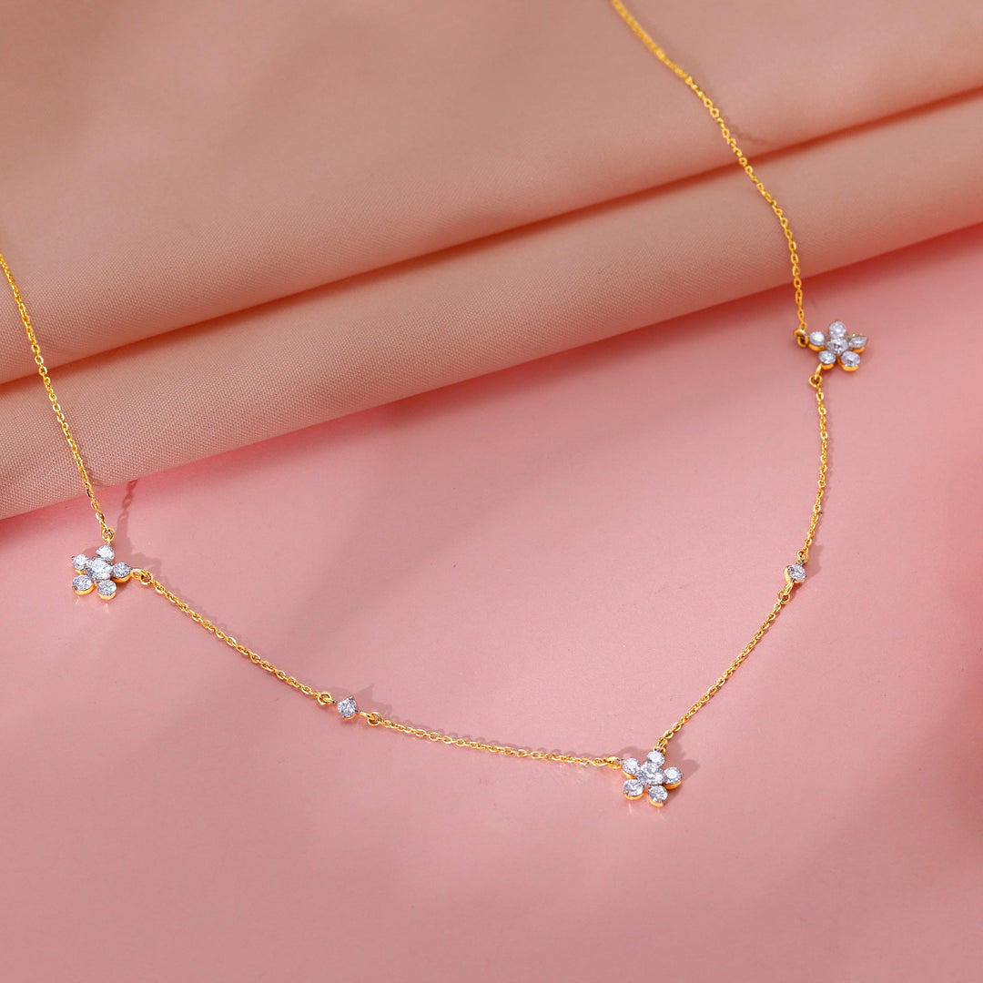 Gold Novae Diamond Necklace