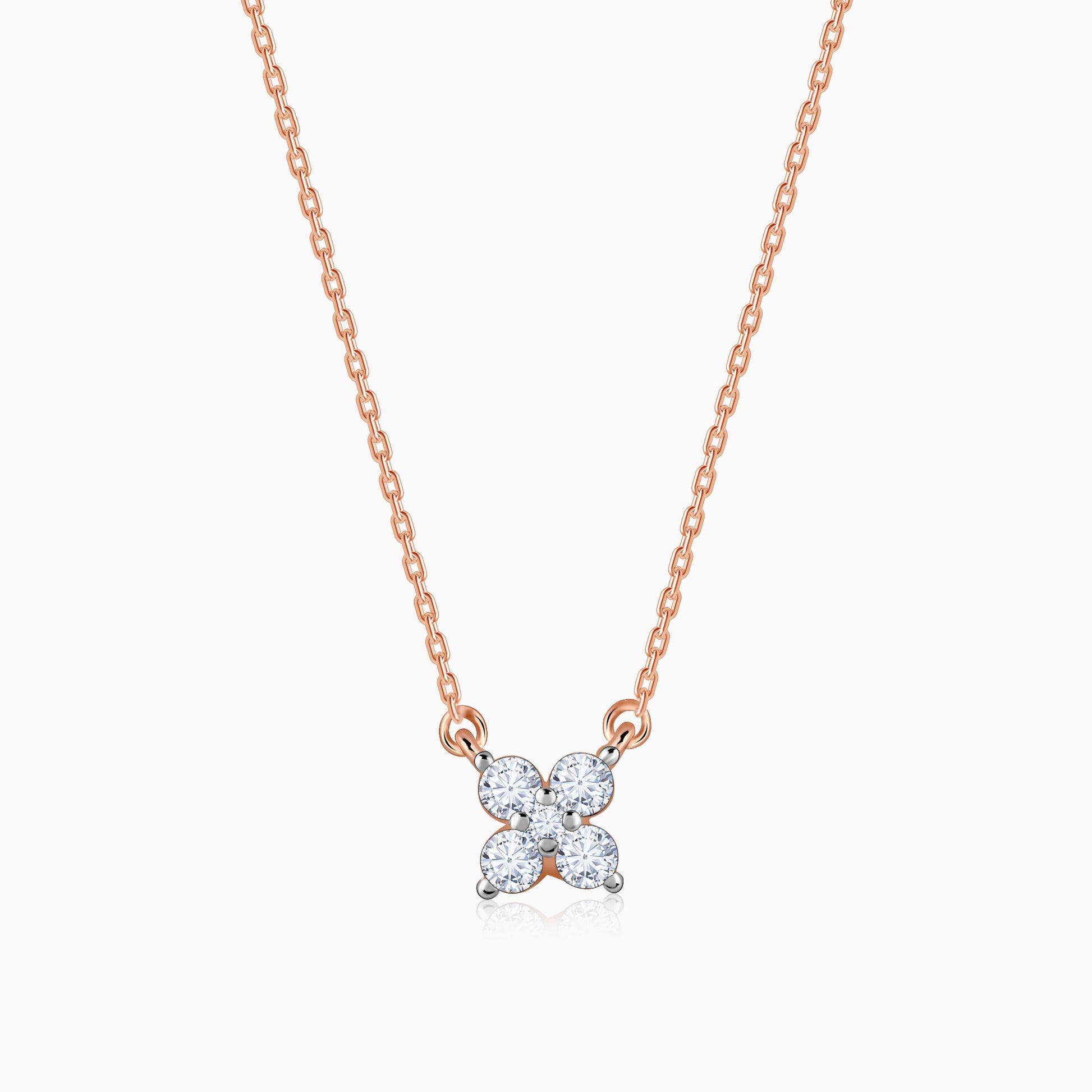 Rose Gold Amorette Diamond Necklace