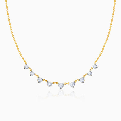 Gold Trixie Diamond Necklace