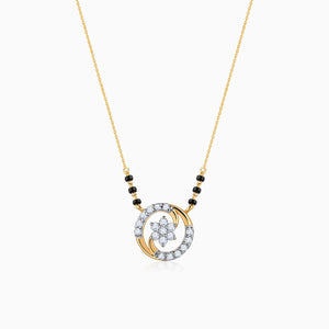 Gold Sanya Diamond Mangalsutra
