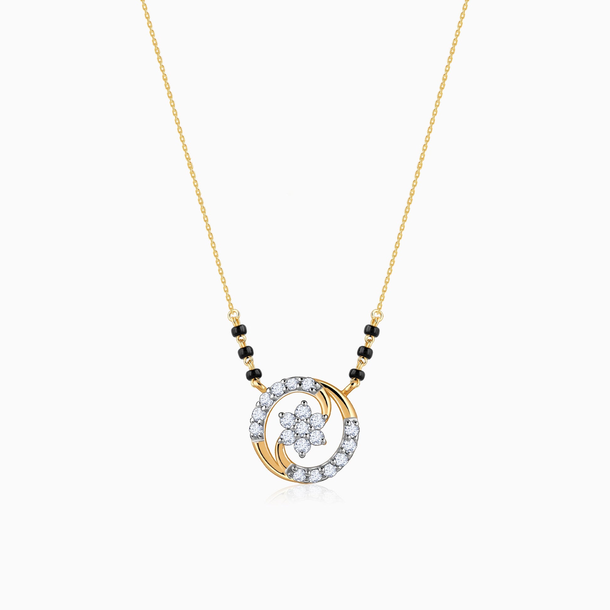 Gold Sanya Diamond Mangalsutra