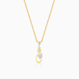 Gold Infinite Elegance Diamond Pendant
