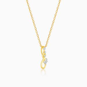 Gold Infinite Elegance Diamond Pendant