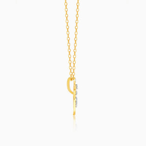 Gold Infinite Elegance Diamond Pendant