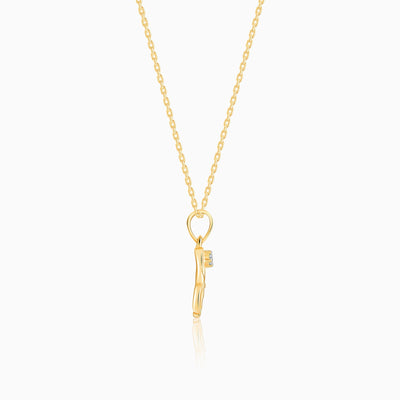 Gold Ganesha Diamond Pendant