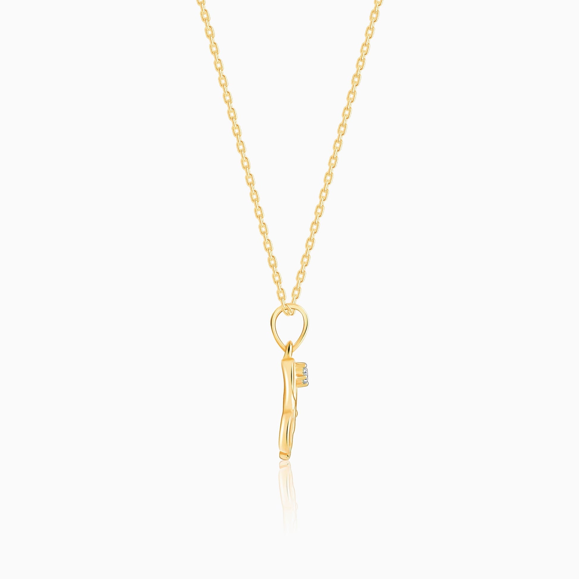 Gold Ganesha Diamond Pendant