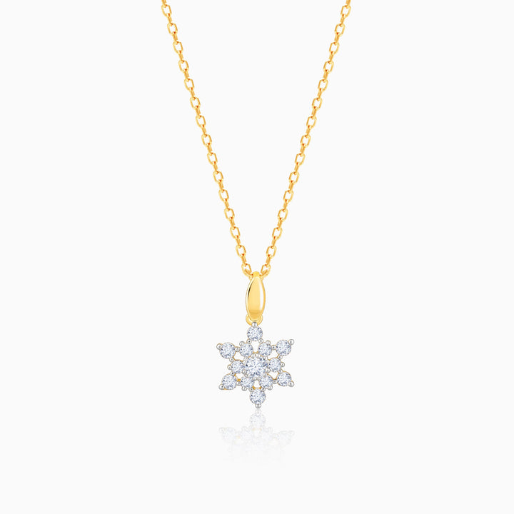 Gold Frost Diamond Pendant