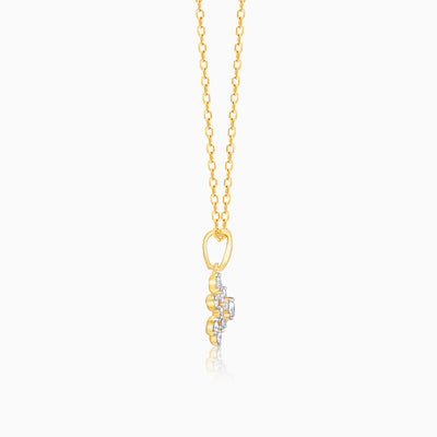 Gold Frost Diamond Pendant