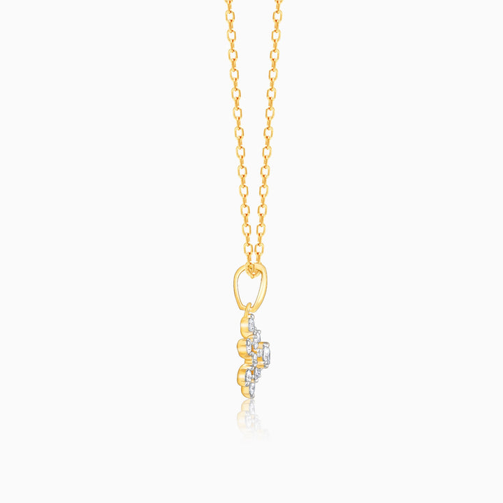 Gold Frost Diamond Pendant