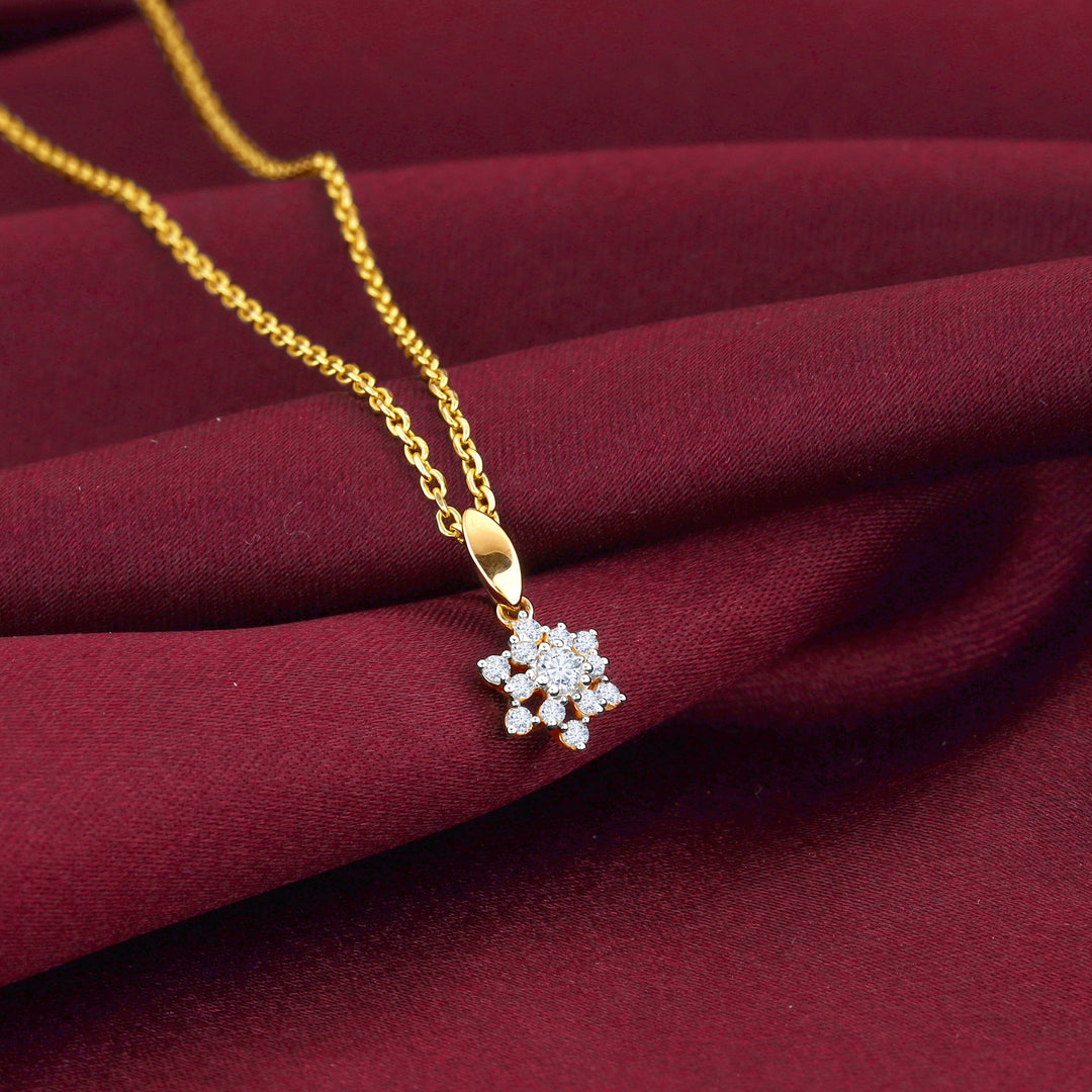 Gold Frost Diamond Pendant