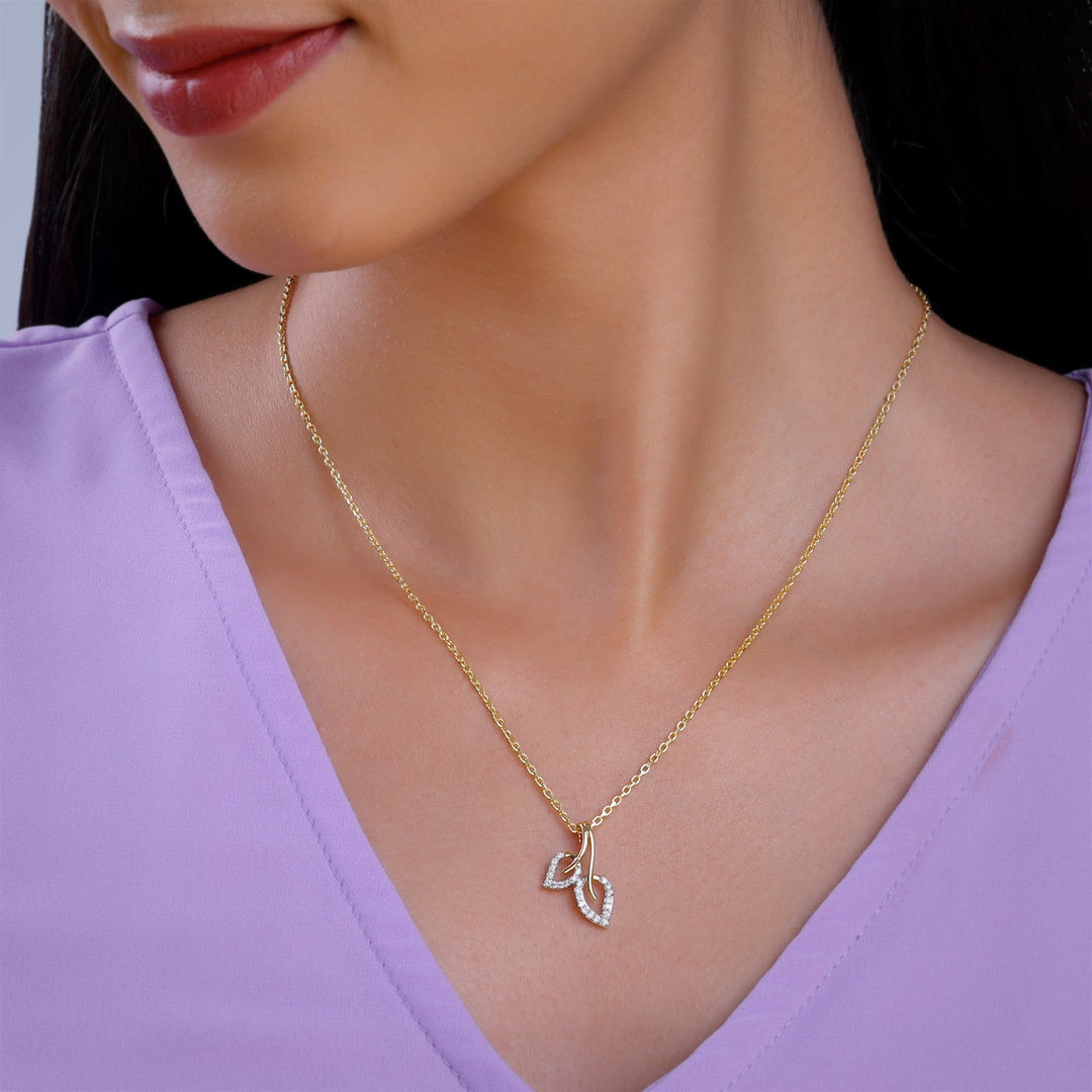 Gold Serenade Diamond Pendant