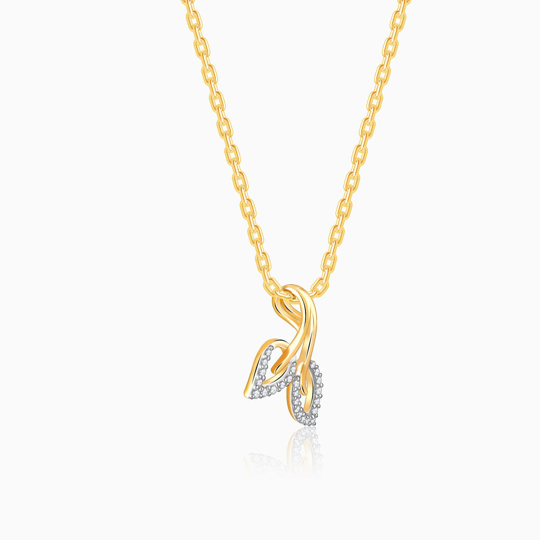 Gold Serenade Diamond Pendant