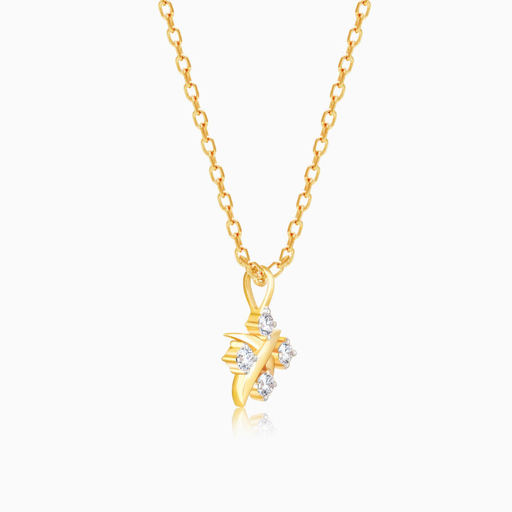 Gold Glorious Quartet Diamond Pendant