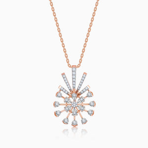Rose Gold Sinhaparni Diamond Pendant
