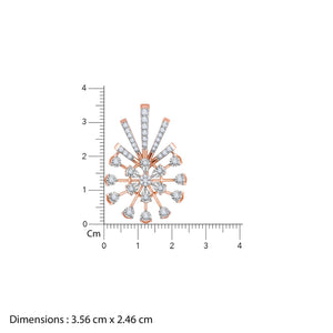 Rose Gold Sinhaparni Diamond Pendant