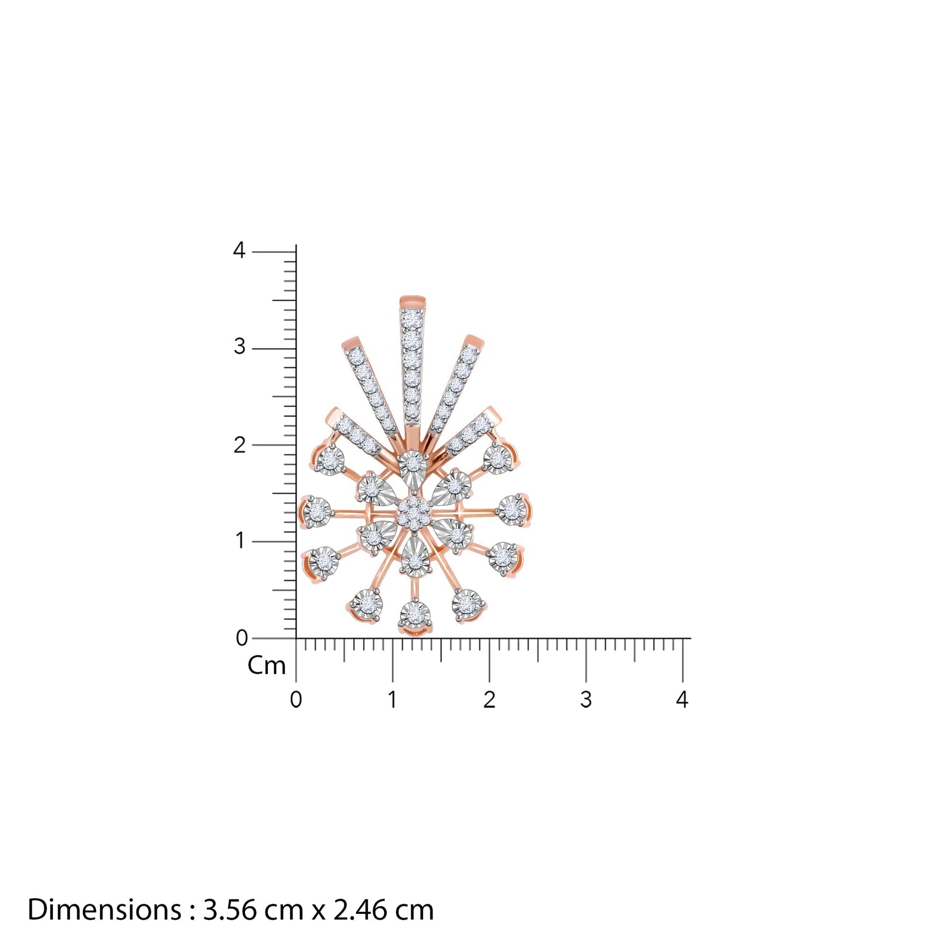 Rose Gold Sinhaparni Diamond Pendant
