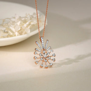 Rose Gold Sinhaparni Diamond Pendant