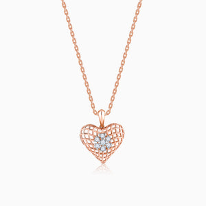 Rose Gold Cardinal Diamond Pendant