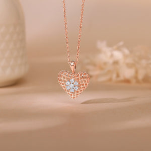 Rose Gold Cardinal Diamond Pendant