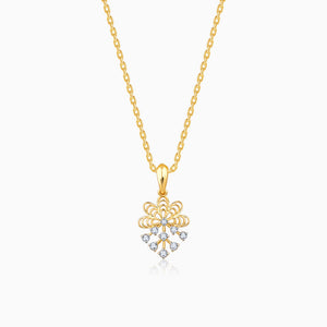 Gold Marigold Diamond Pendant