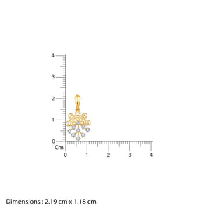 Gold Marigold Diamond Pendant