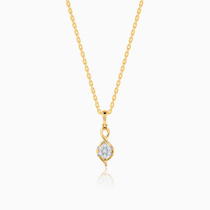 Gold Cosmos Diamond Pendant