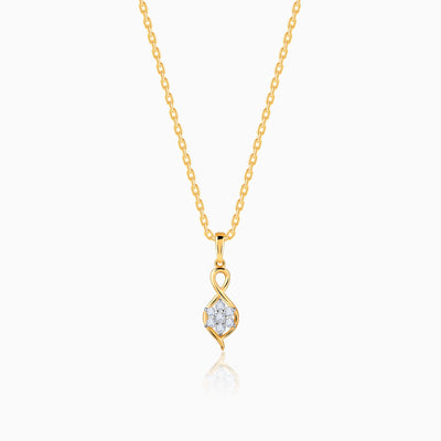 Gold Cosmos Diamond Pendant