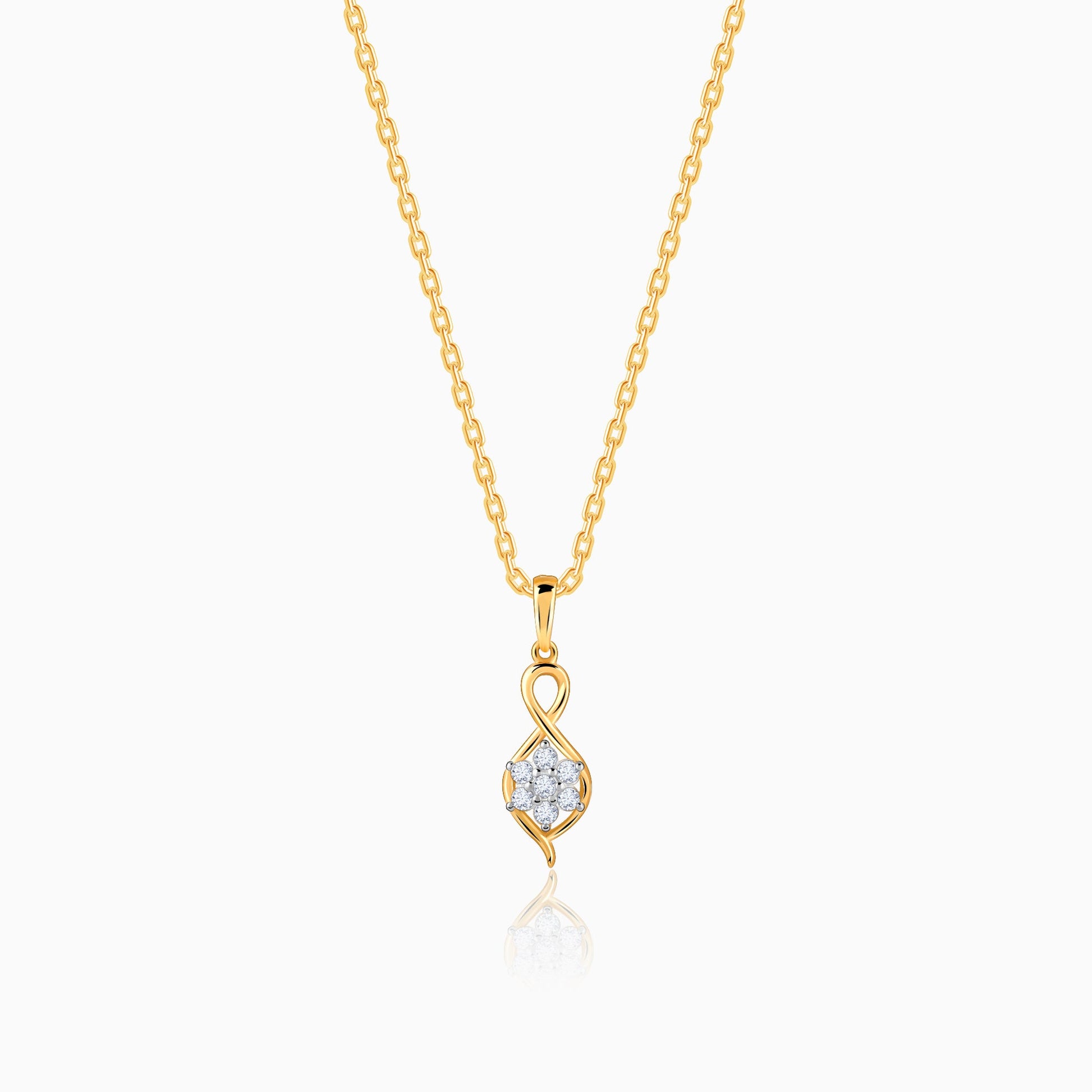 Gold Cosmos Diamond Pendant