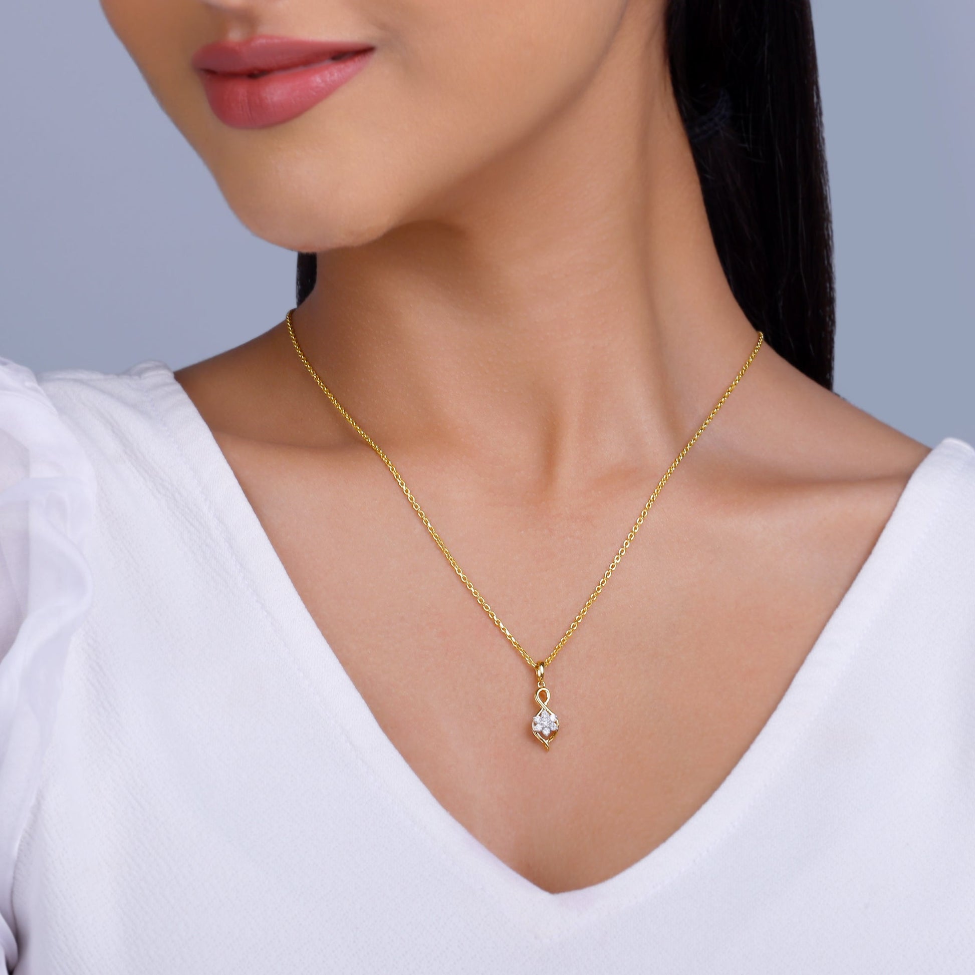 Gold Cosmos Diamond Pendant