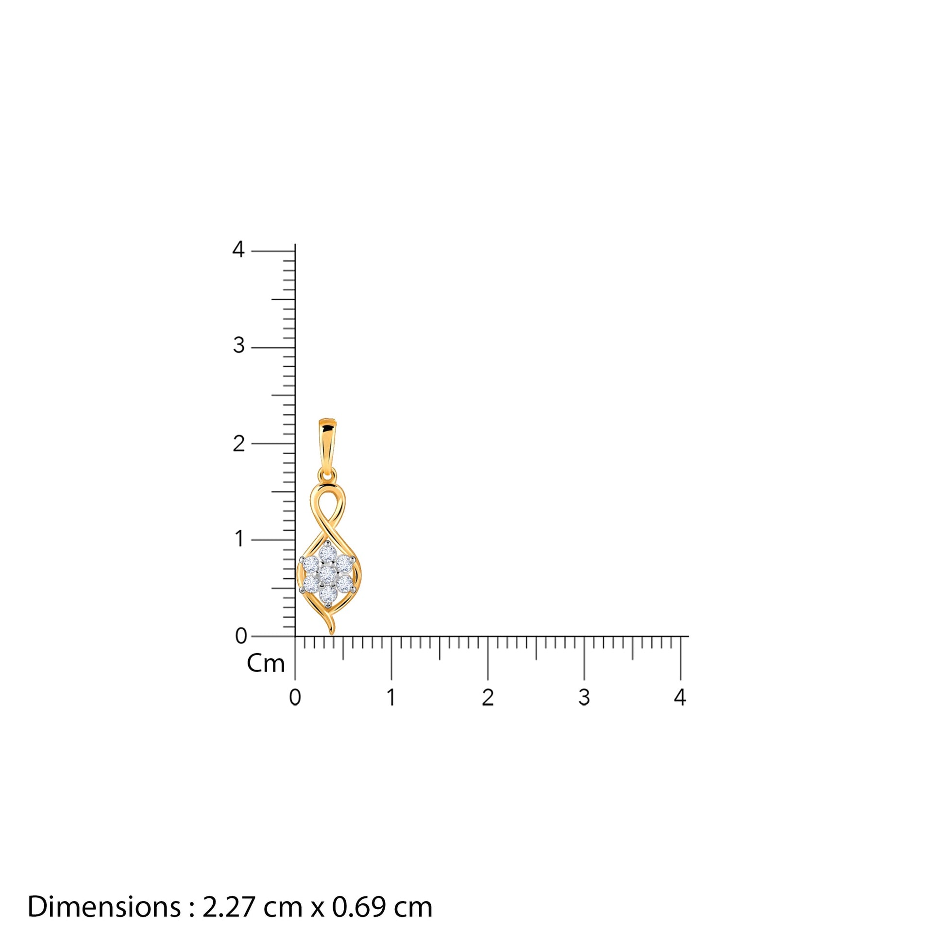 Gold Cosmos Diamond Pendant