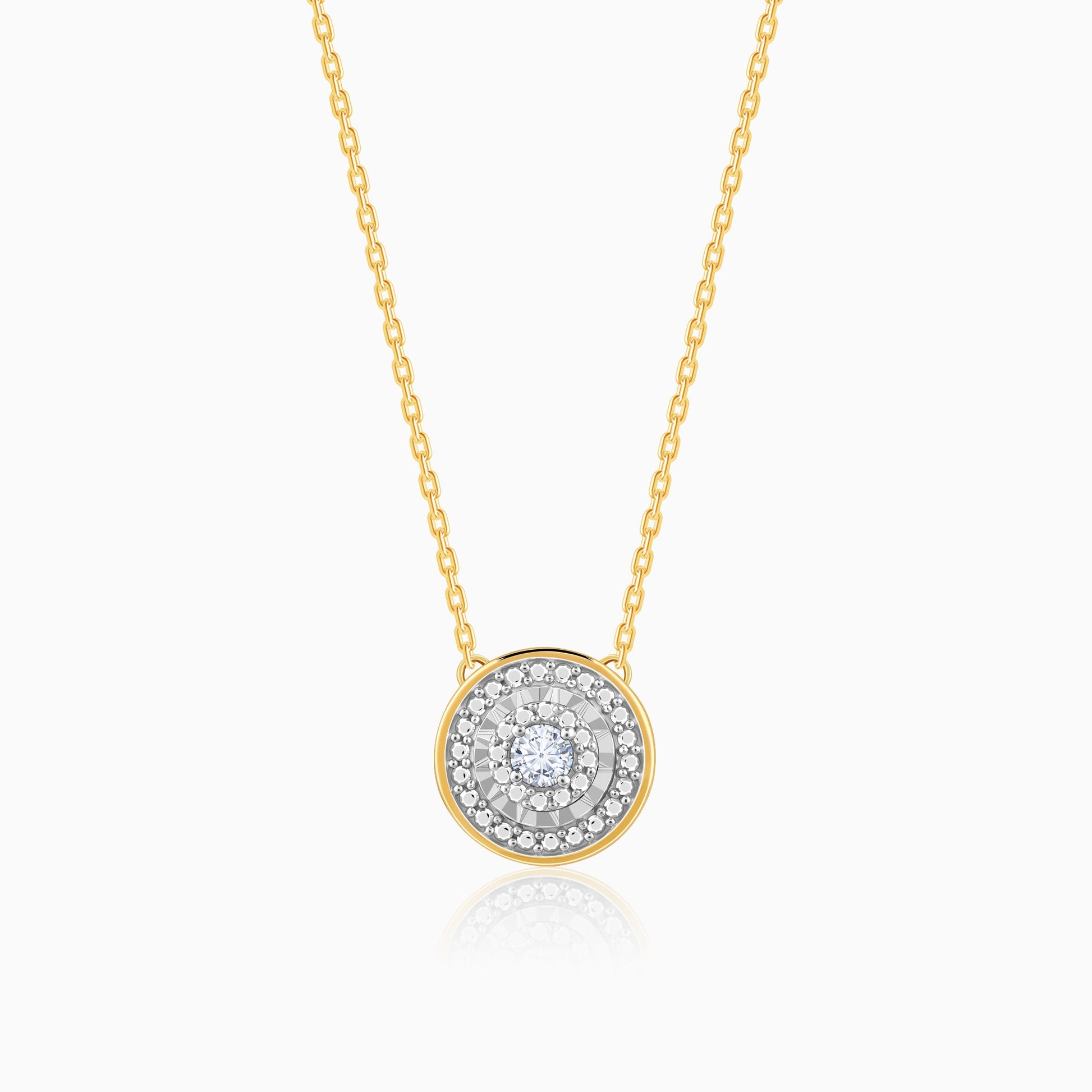 Gold Gorgeous Cluster Diamond Necklace
