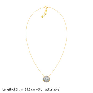 Gold Gorgeous Cluster Diamond Necklace