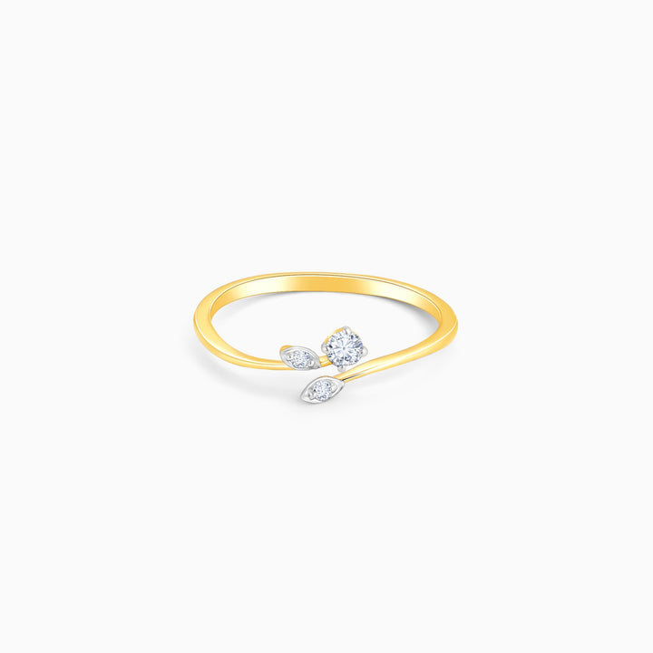 Gold Simplicity Diamond Ring